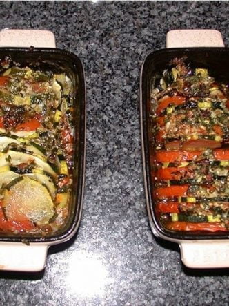 Gratins Tomates Courgettes
