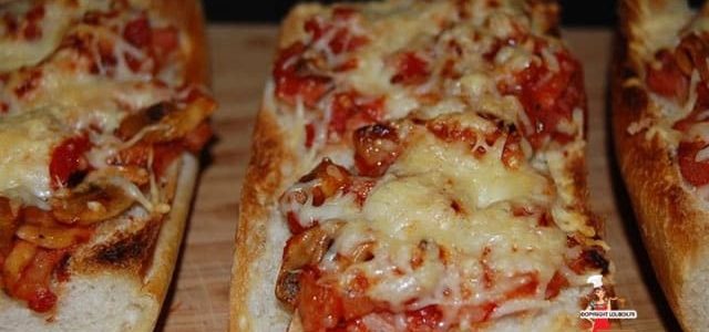 Pizza-baguette