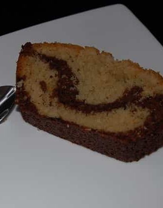 Cake marbré chocolat noix de coco