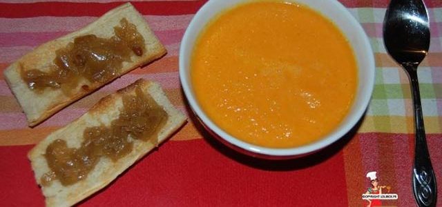 Velouté de carotte à l'orange et au curcuma