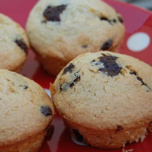 Muffin à la noix de coco et pépites de chocolat