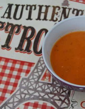 Soupe Tomate Carotte et au lait de coco au curry