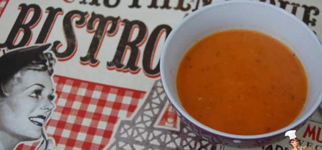 Soupe Tomate Carotte et au lait de coco au curry