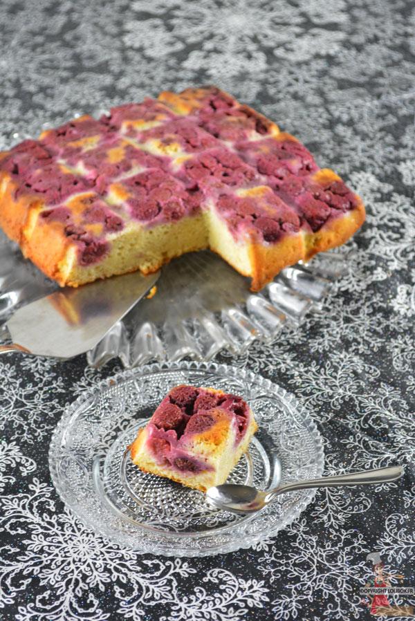 Gâteau moelleux Ricotta & Framboises 