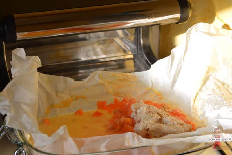 Filet de lieu jaune aux petits légumes - Recette à l'Omnicuiseur