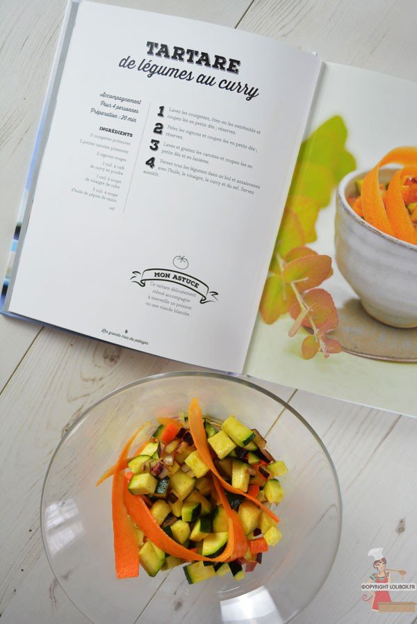 Tartare de légumes au curry - C'est du Tout Cru ! Laurent Mariotte - Editions Solar