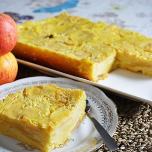 Gâteau fondant aux pommes