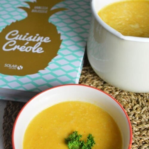 Soupe de giraumon aux crevettes