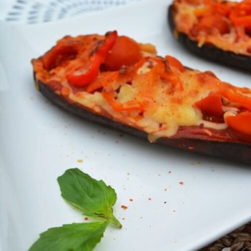 Pizza aubergine sans pâte