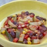 Courgettes chili végétarien, un plat végétarien, rapide et facile