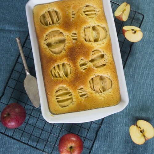 Recette d'une tarte sans pâte aux pommes