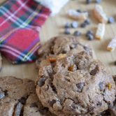 recette de biscuit : Cookies au chocolat et orange confite
