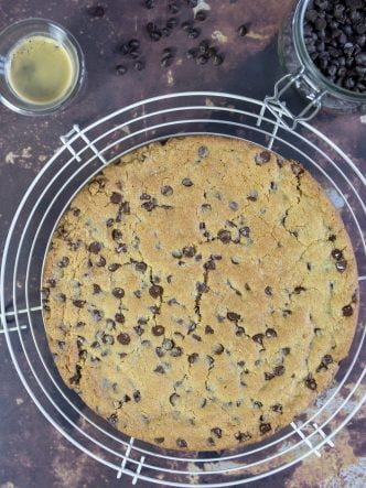 La recette facile du cookie en version gâteau