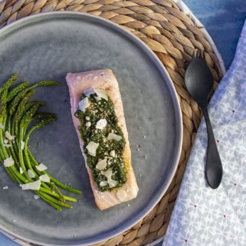 Recette à la plancha de poisson au pesto