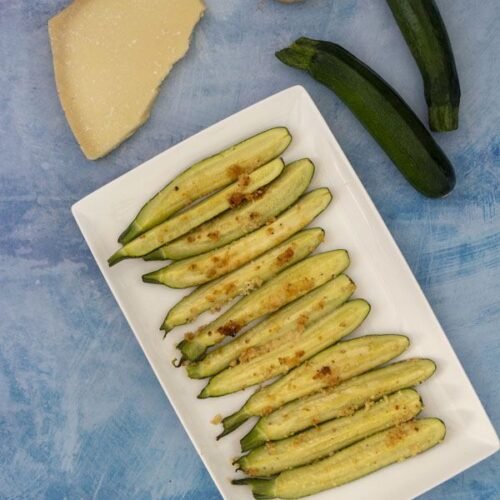 Courgettes rôties à l'ail et au parmesan