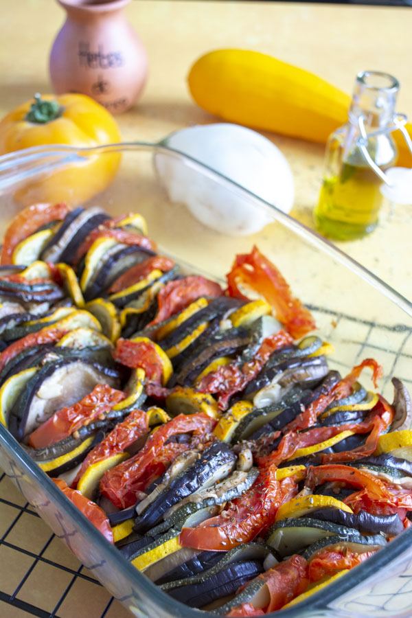 Le tian provençal, un plat de légumes joliment dressés