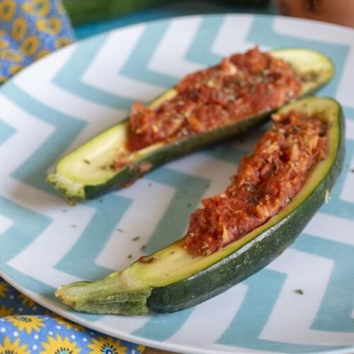 Recettes Low-carb : Courgettes farcies au thon