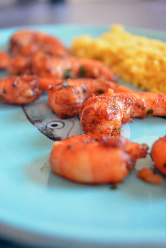 Crevettes marinées au paprika à l'airfryer